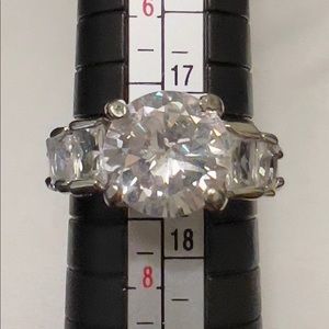 Diamond simulated ring.  Size 7